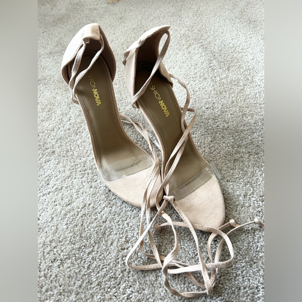 Fashion Nova Lace Up Heels